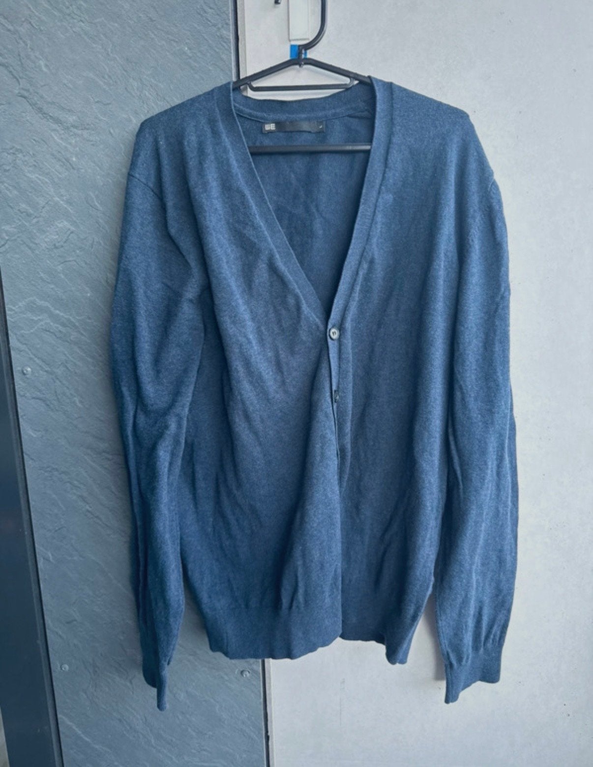 WE Heren Vest Maat L - Blauw, Ophalen of Verzenden, Zo goed als nieuw, Maat 52/54 (L), Blauw