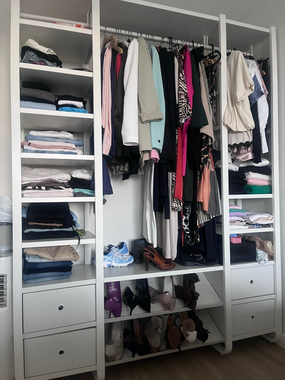 IKEA Elvarli open kast met lades en hangruimte, Huis en Inrichting, Ophalen, Gebruikt, 200 cm of meer, 150 tot 200 cm