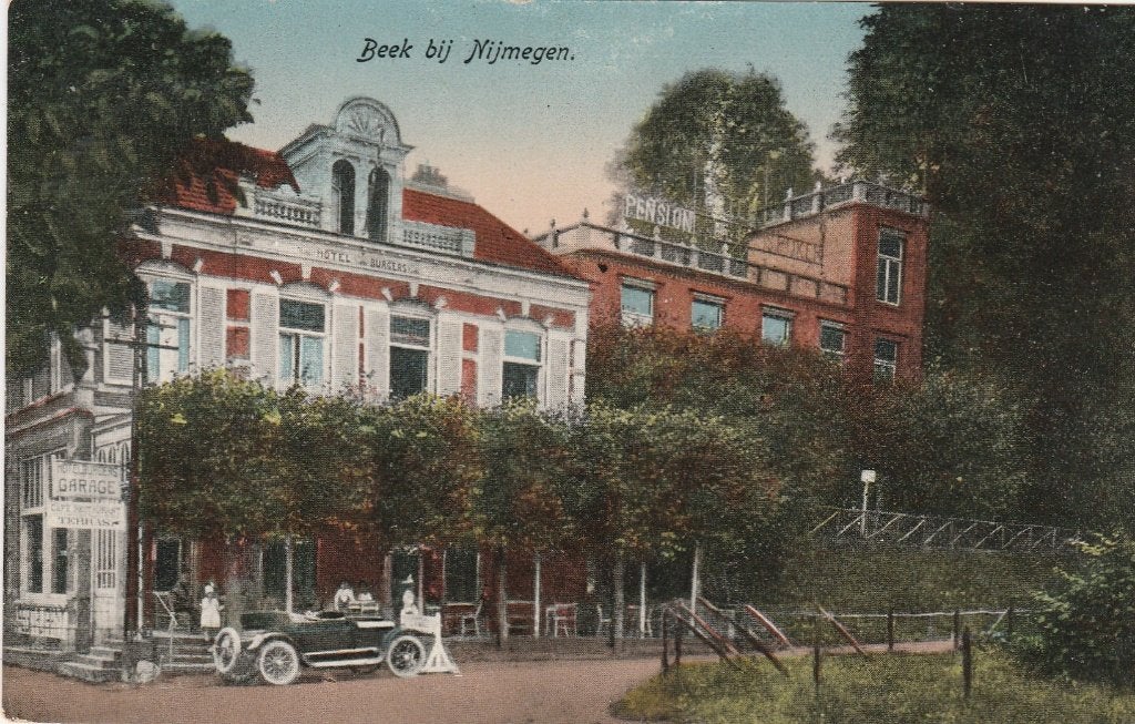 beek bij nijmegen- hotel burgers, Verzamelen, Ophalen of Verzenden, Voor 1920, Gelderland