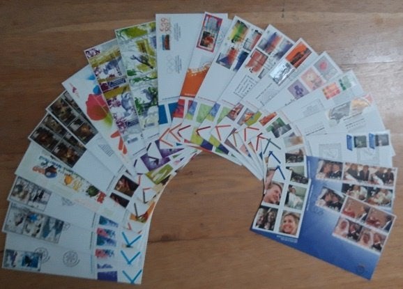 Nederland FDC jaar 2004 NVPH 493c-508 onbeschreven, Verzenden, Onbeschreven, Nederland