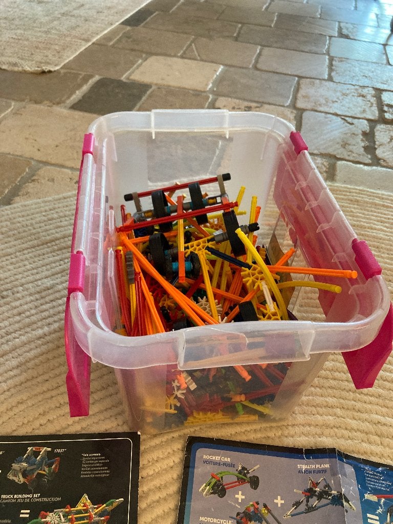 Doos vol met K”NEX 4 sets, Ophalen of Verzenden, Zo goed als nieuw, K'nex