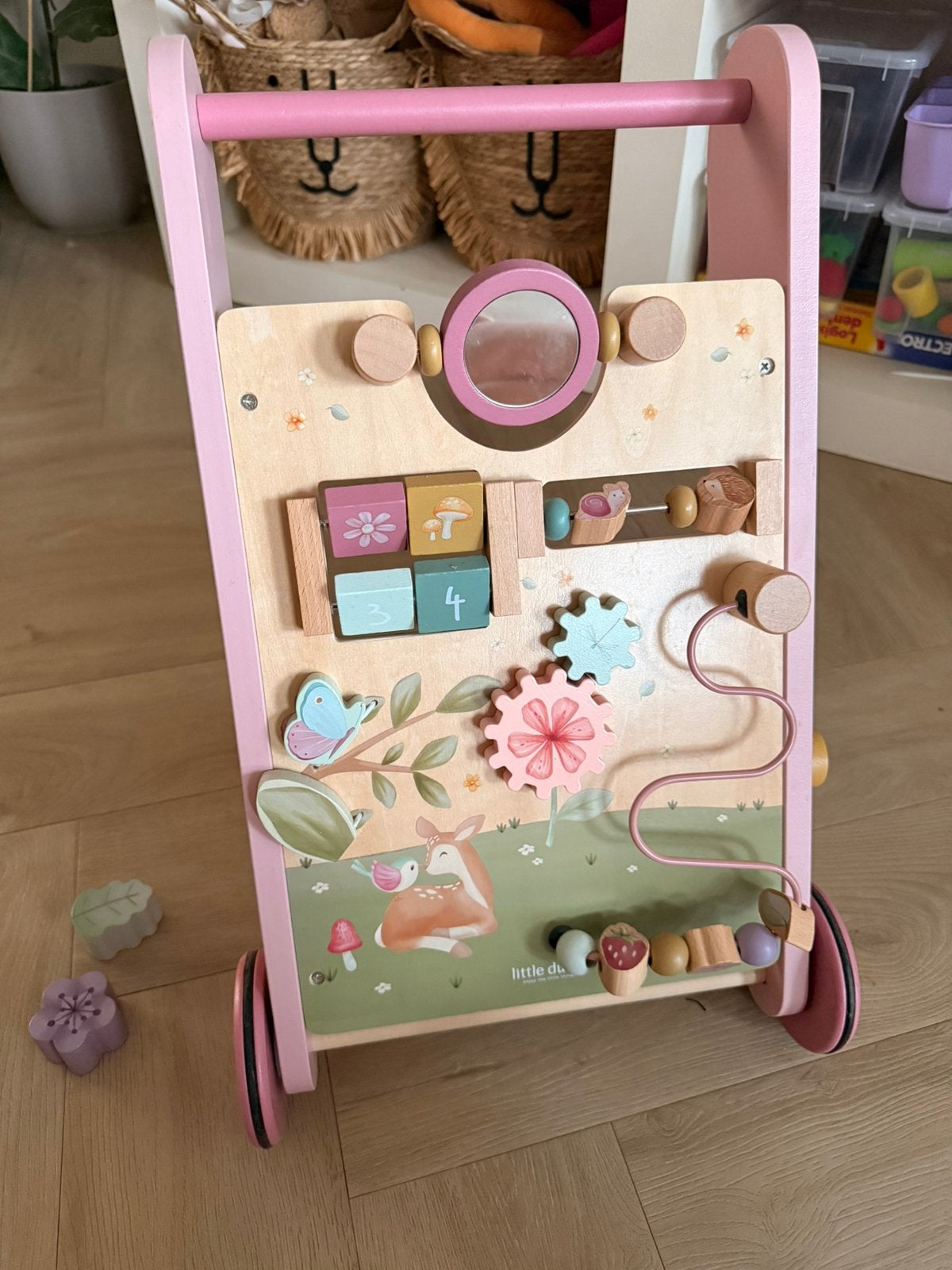Loopwagen Little Dutch roze fairy garden, Ophalen, Zo goed als nieuw