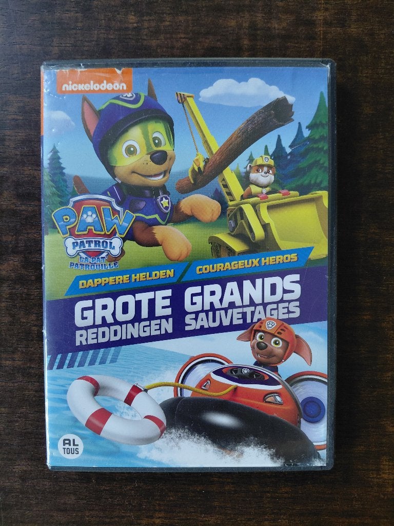 Dvd Paw Patrol grote reddingen, Cd's en Dvd's, Alle leeftijden, Inclusief doosje, Tv-serie, Zo goed als nieuw