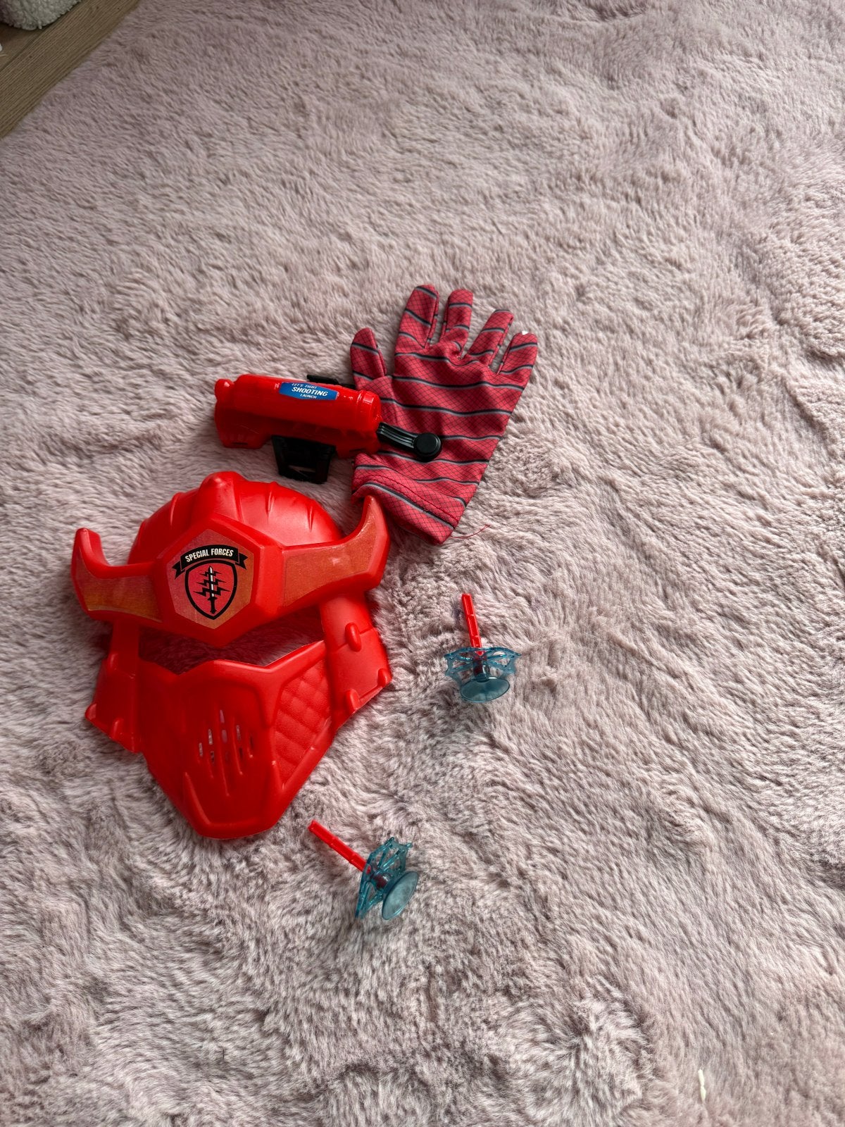 Spiderman speelset met masker en handschoen, Kinderen en Baby's, Ophalen, Zo goed als nieuw