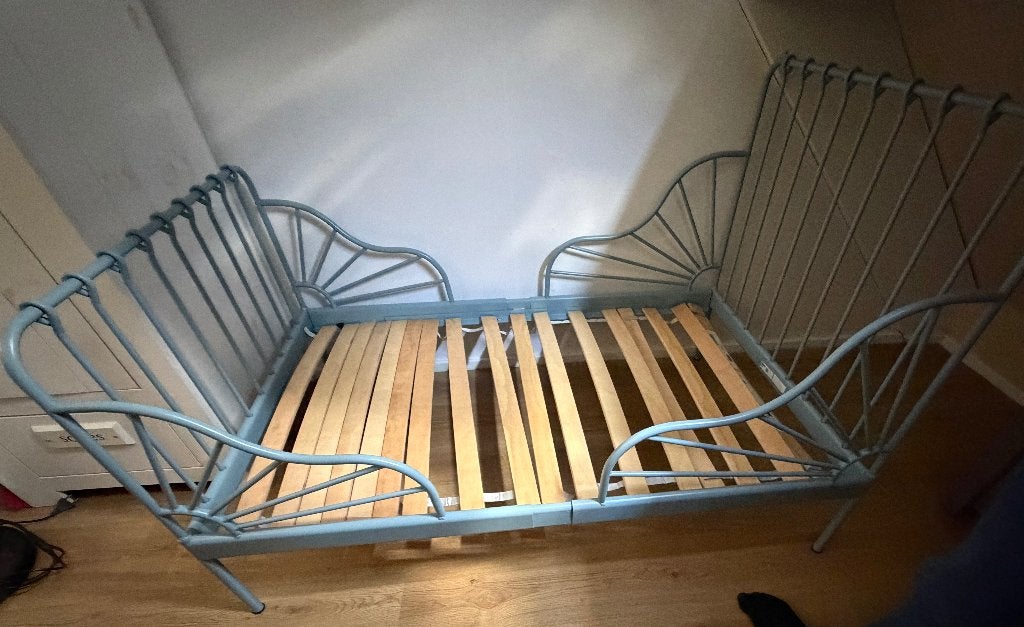 Kinder bed, Ophalen, 85 tot 100 cm, Zo goed als nieuw, Lattenbodem