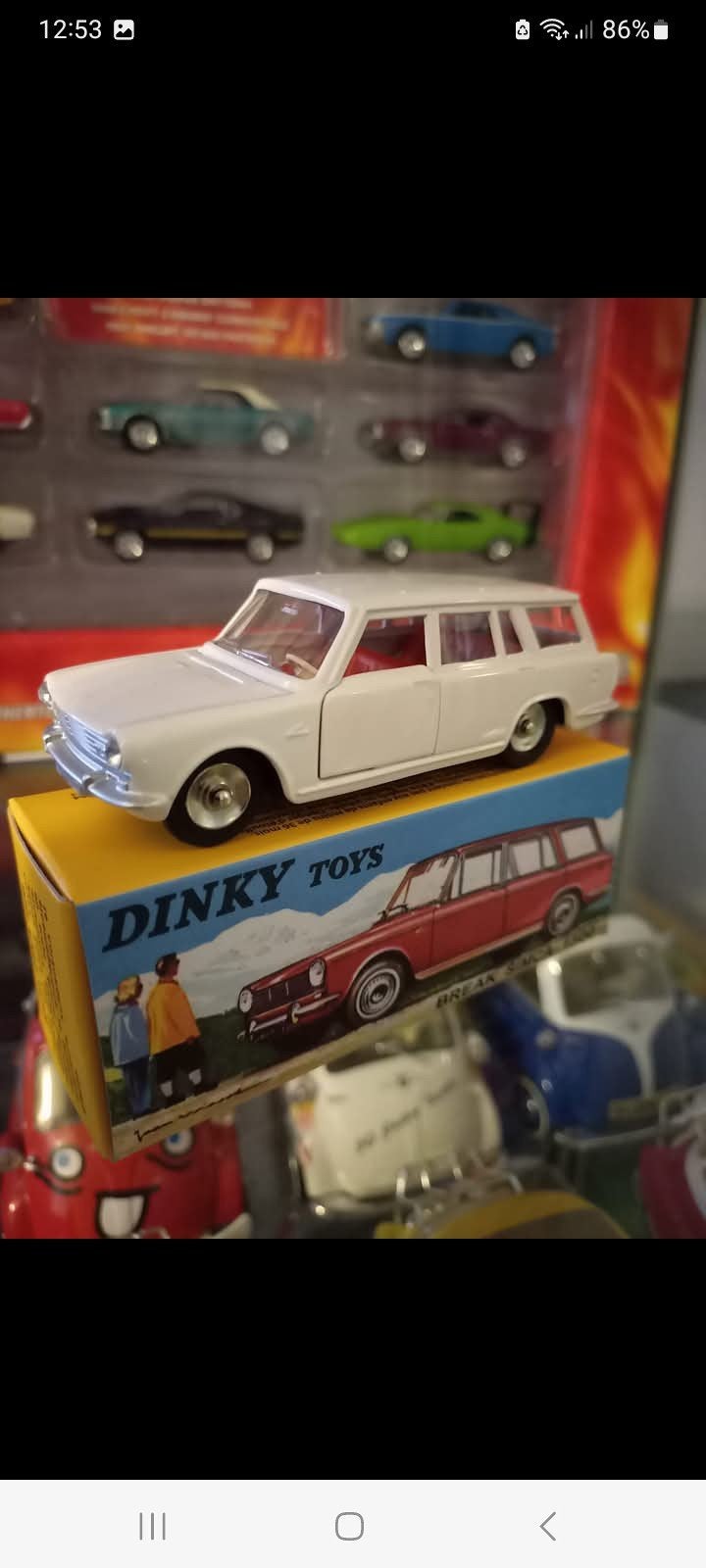 Atlas Dinky Toys Simca break 1500 met doosje, Hobby en Vrije tijd, Ophalen of Verzenden, Zo goed als nieuw, Auto, Dinky Toys