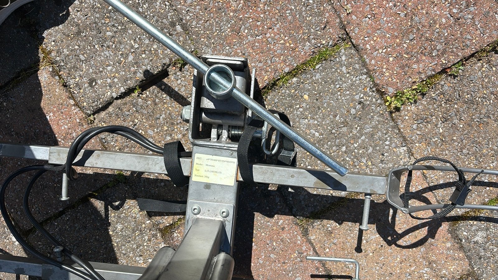 Kantelbare fietsendrager, Ophalen, Gebruikt, Elektrische fiets, 2 fietsen