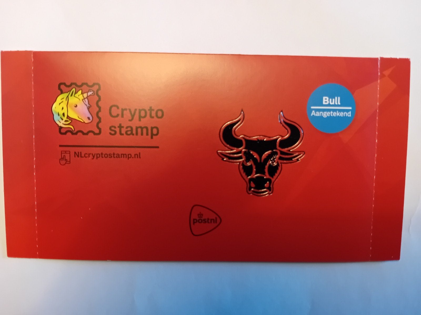PostNL Crypto Stamp 2022 - Bull (Aangetekend), Verzenden