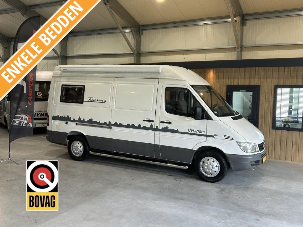 Mercedes Hylander Touring 560 Buscamper 2005 EUR4, Brandblusser, Chemisch toilet, Buscamper of Camperbus, Tot en met 2