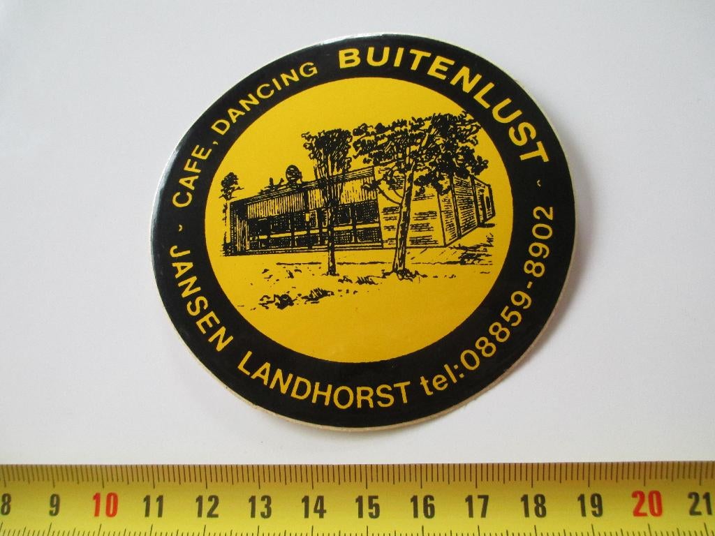 sticker Landhorst Cafe Dancing BUITENLUST Jansen 08859-8902, Ophalen, Zo goed als nieuw