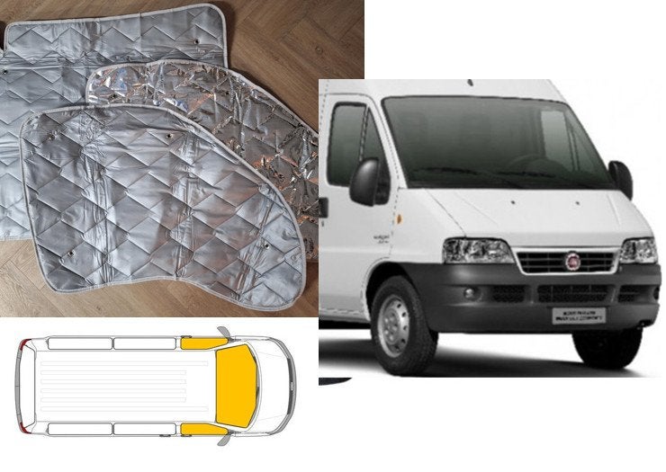 Raamisolatie Fiat Ducato X244 2002-2006 Grijs 3 Delig, Caravans en Kamperen, Buurserstraat 15 A, 7481 EG,Haaksbergen, Ophalen of Verzenden