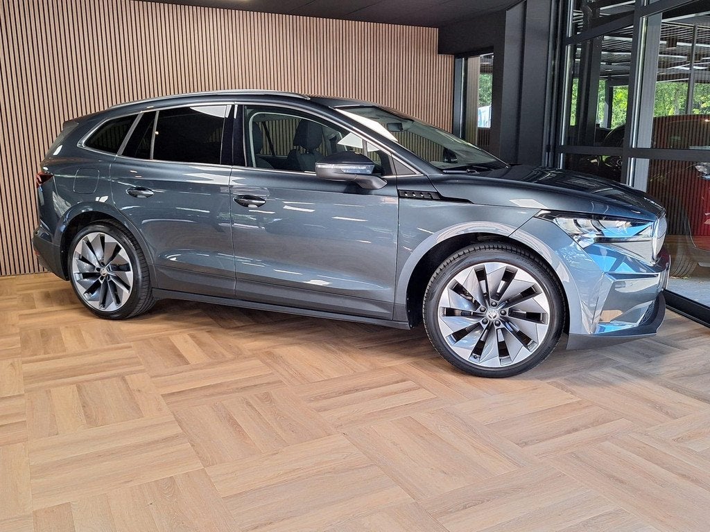 Skoda Enyaq iV 80 Pano, Adapt Cruise, Elec Stoel + Mem., Auto's, Skoda, Automaat, Achterwielaandrijving, Gebruikt, 544 km