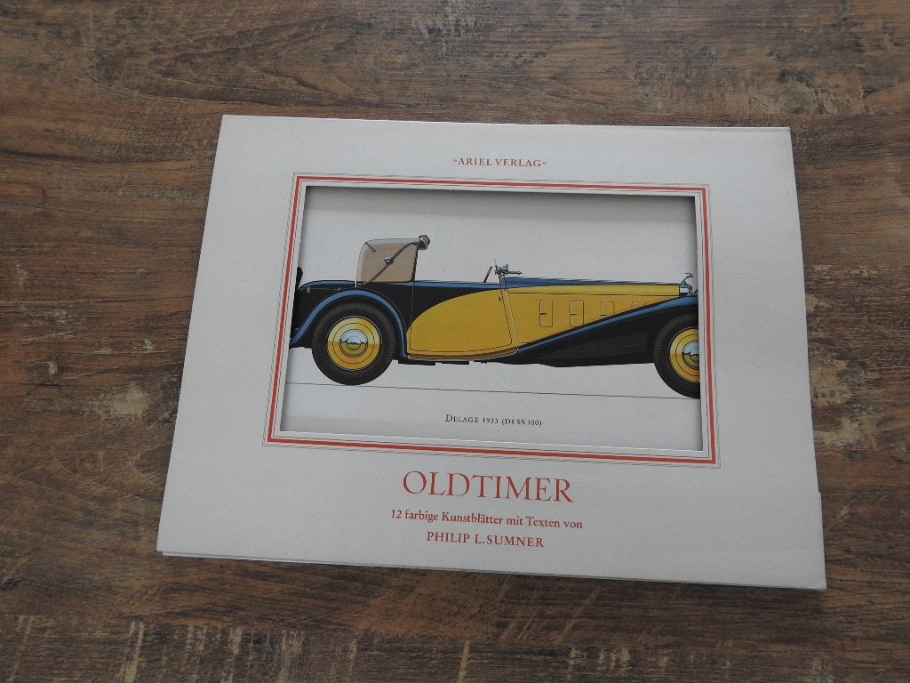 Oldtimer 12 farbige Kunstblatter mit texten von P. L. Sumner, Ophalen of Verzenden, Zo goed als nieuw, 1940 tot 1960, Prent