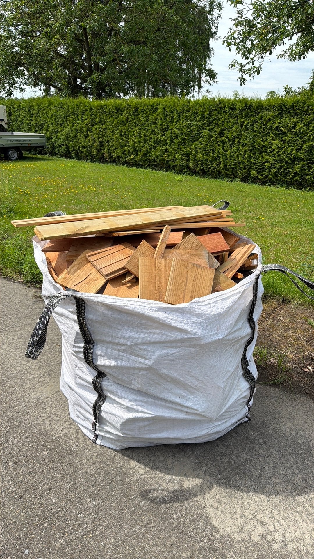 Stookhout 1m3 in bigbag - haardhout - kachelhout, Tuin en Terras, Haardhout, Minder dan 3 m³, Ophalen