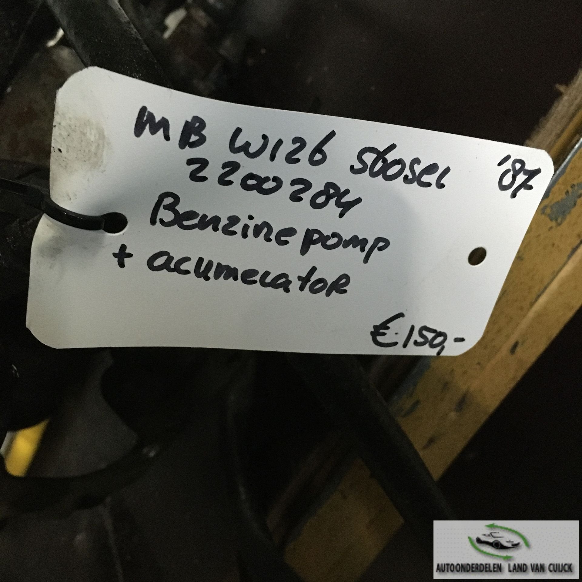 Mercedes W126 560 SeL 1987 2200284  Brandstofpomp met Accumu, Gebruikt, -, -, Ophalen of Verzenden