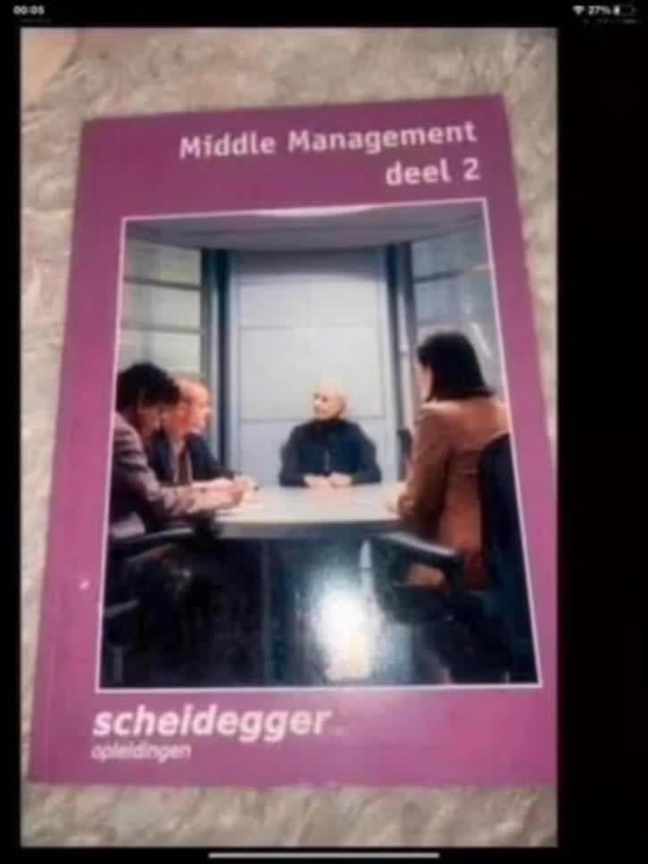 Middle management deel 2, Boeken, Verzenden, Beta, Zo goed als nieuw, HBO