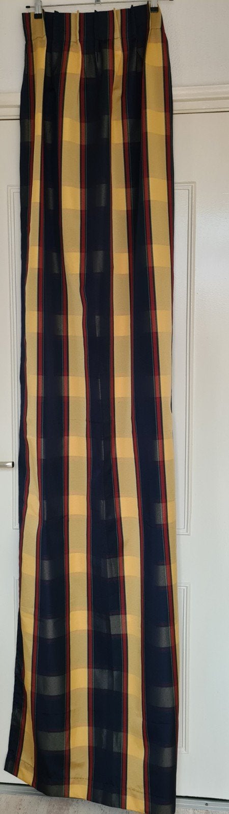 Overgordijn, zonsverduisterend. H.2.24 mtr. Nieuw!, Isolerend, Blauw, Overgordijn, Nieuw
