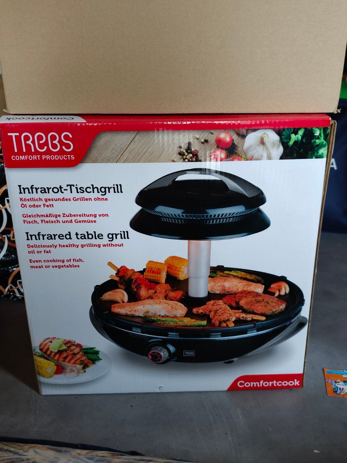 TREBS Infrarood Tafelgrill - Gezond Grillen Zonder Olie, Tuin en Terras, Ophalen, Nieuw, TREBS