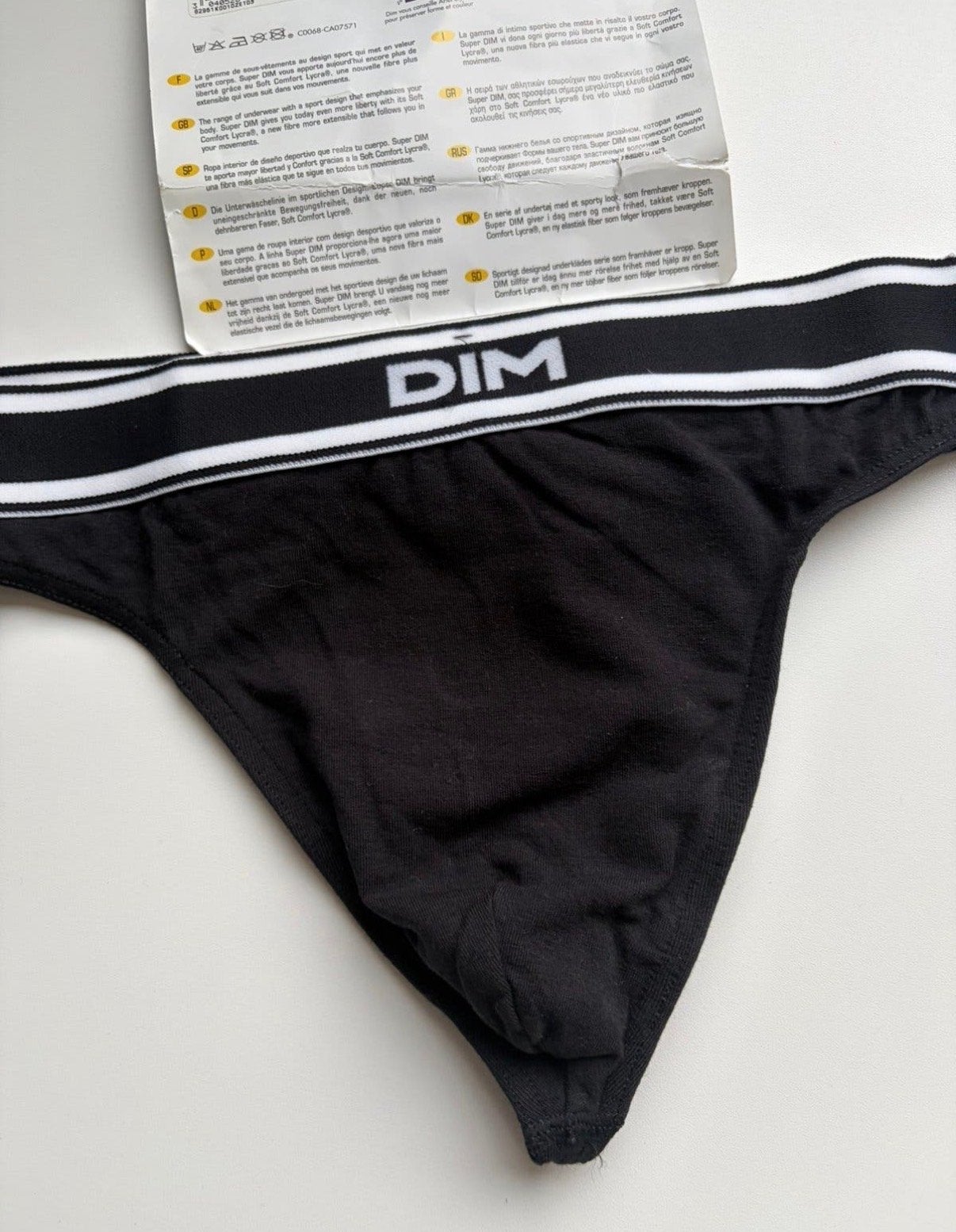 Nieuwe DIM string heren super comfort, Kleding | Heren, Verzenden, Zwart, Slip