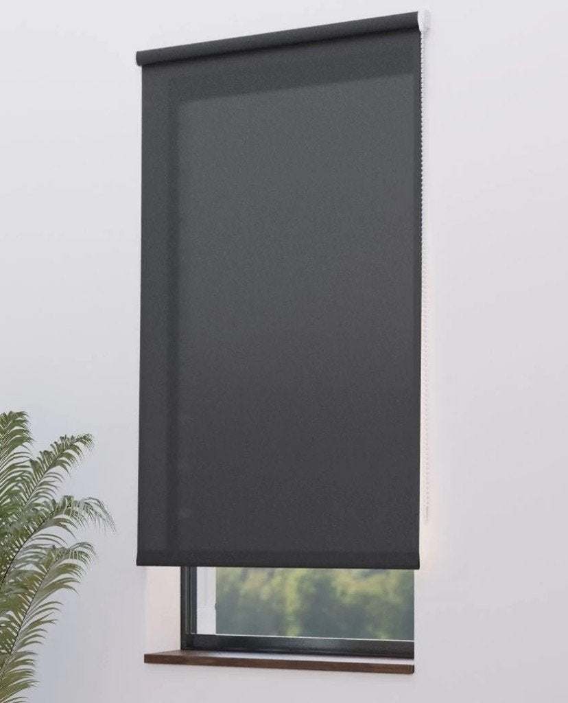 Anthraciet-grijs rolgordijn B150x H190cm:€ 49,95(afh€ 34.95), Ophalen of Verzenden, Nieuw, Bruin
