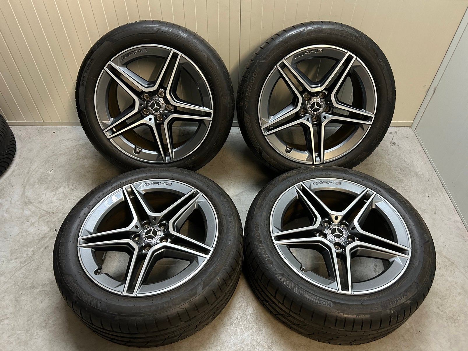 Originele Mercedes S klasse W223 19 inch AMG Hankook MO TPMS, Gebruikt, Banden en Velgen, Mercedes, Personenwagen