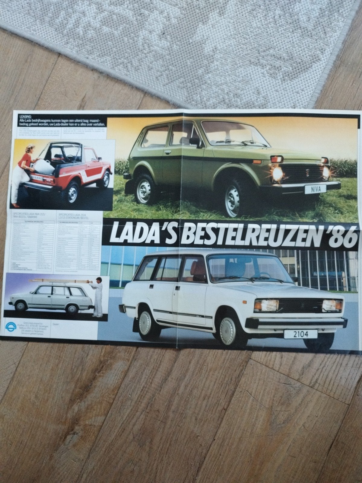Lada's Bestelreuzen '86 - Niva Bestel/Savanne & Lada 2104, Ophalen of Verzenden, Zo goed als nieuw, Lada