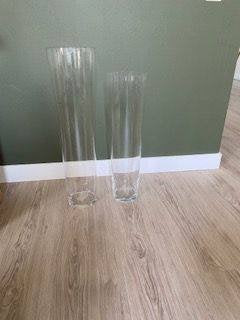 glazen vazen, Ophalen, Zo goed als nieuw, Transparant, Glas