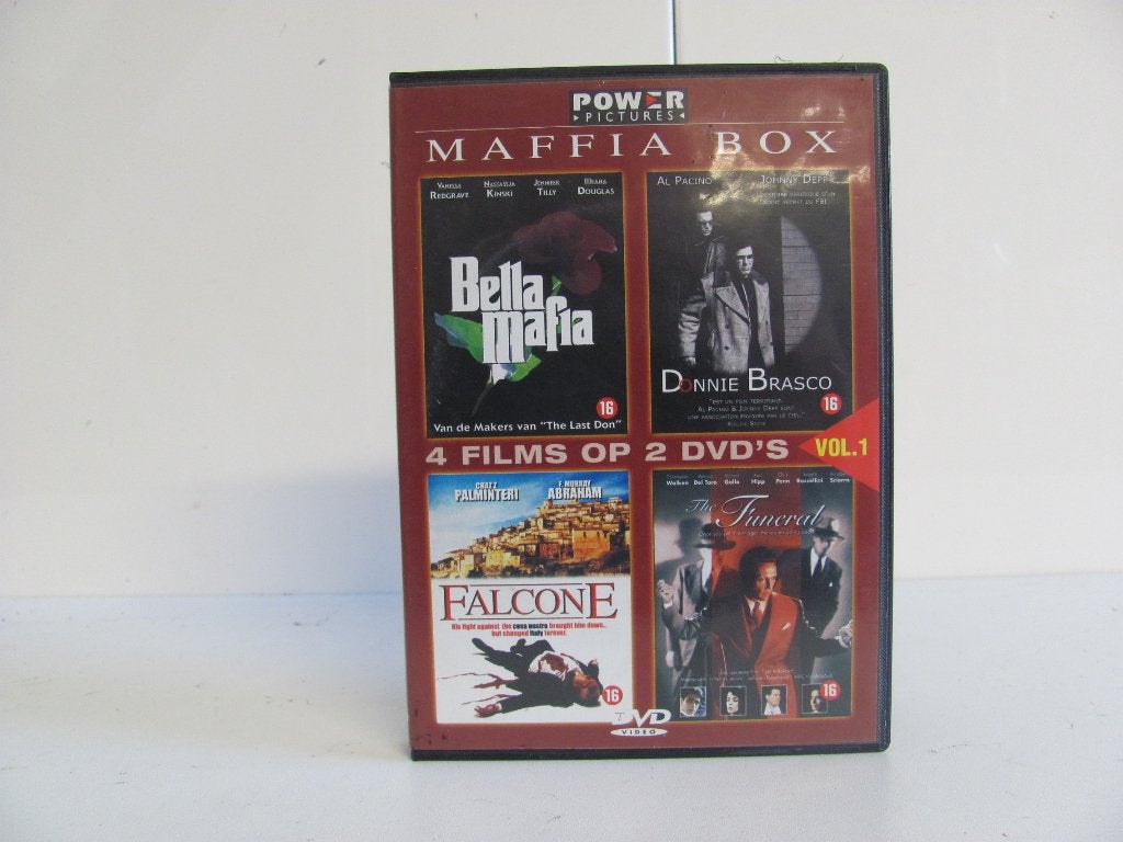 MAFFIA BOX met 4 films op 2 dvd's, Vanaf 16 jaar, Ophalen of Verzenden, Zo goed als nieuw, Maffia en Misdaad