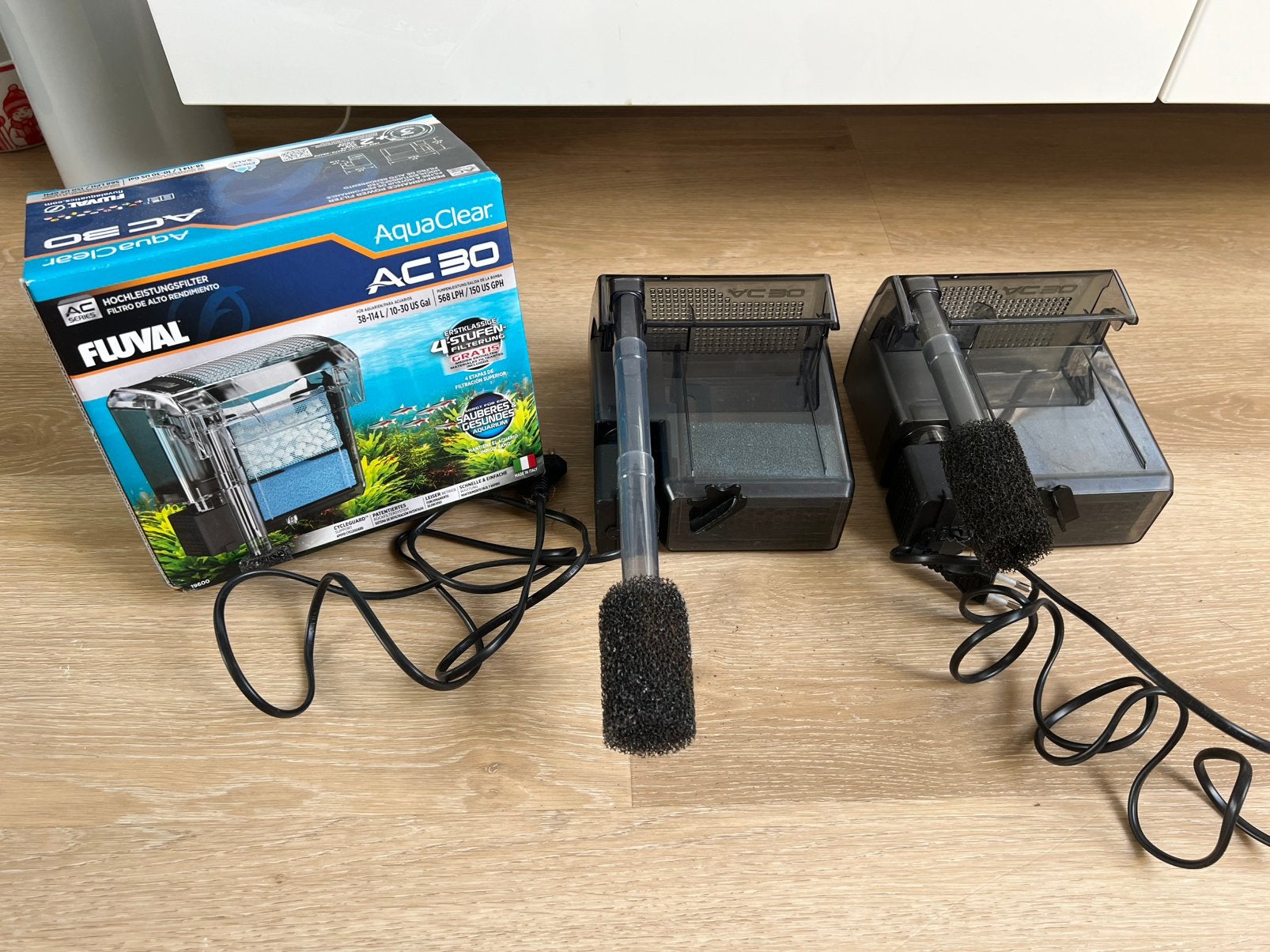 2x Fluval ac30 filter., Ophalen of Verzenden, Zo goed als nieuw