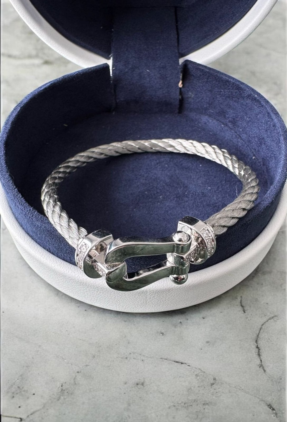 Fred force 10 armband zilver 20 cm, Ophalen of Verzenden, Nieuw, Zilver, Staal
