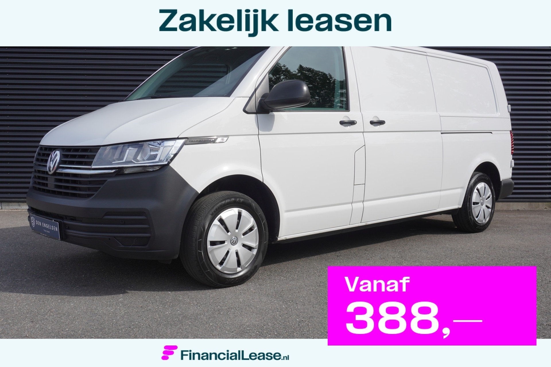 Volkswagen Transporter 150pk Automaat L2H1 2x Schuifdeur App, Gebruikt, 150 pk, Volkswagen, Wit