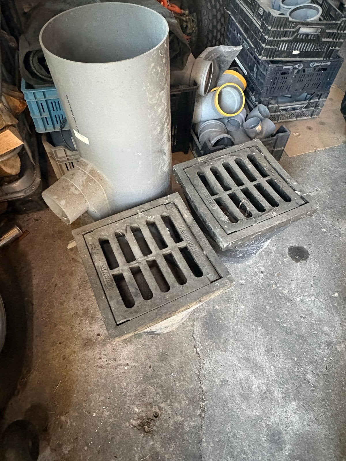 Diverse PVC afvoerbuizen en putten, Ophalen, Afvoer, Gebruikt, Pvc