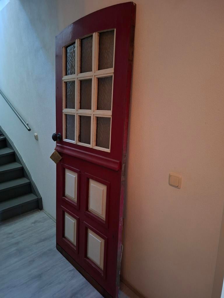 Oude boerderij deur gratis,  87 br, 2.06 hoog, Doe-het-zelf en Verbouw, Deuren en Horren, Ophalen of Verzenden, Gebruikt, Binnendeur