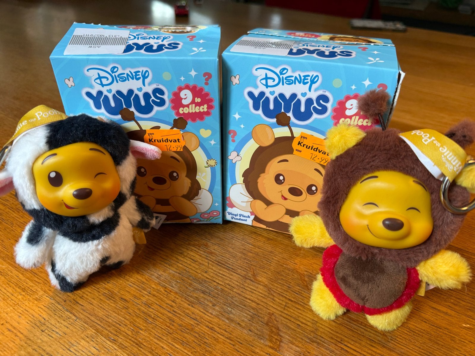 Nieuwe Disney Yuyus Winnie de Poeh knuffels (2 stuks), Met doos, Disney, Overige typen, Nieuw