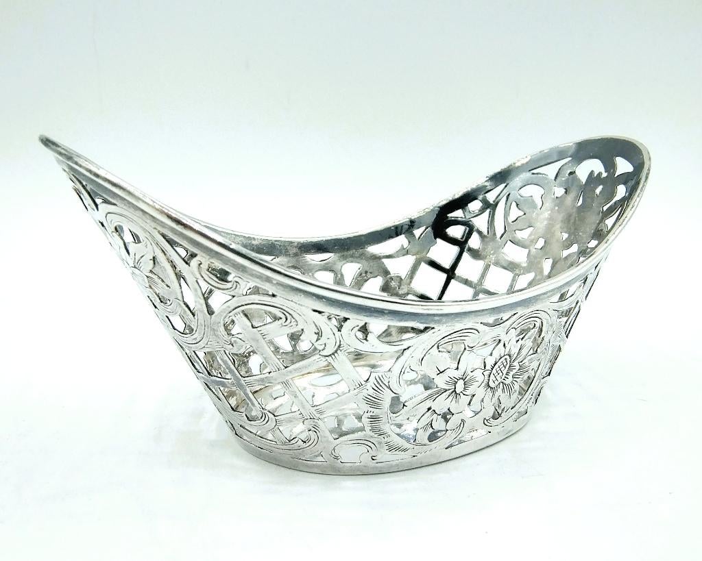 Zilveren bonbonmandje, M. Mayer, Mainz, Duitsland, 800, Antiek en Kunst, Verzenden, Zilver