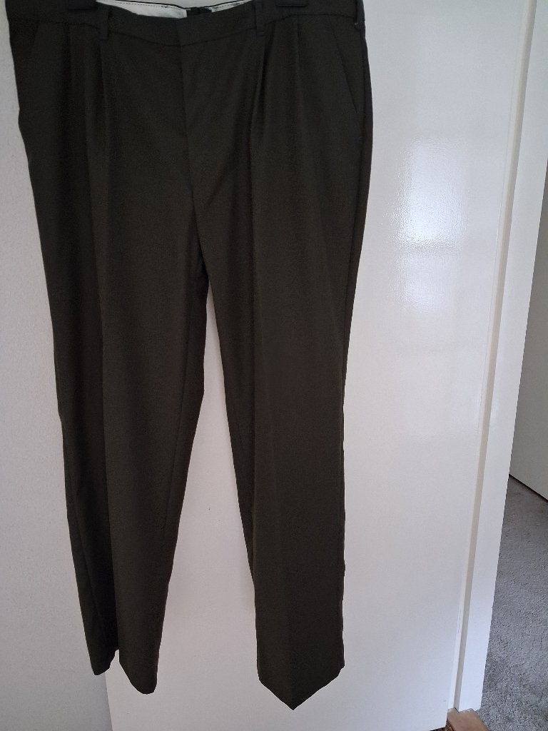 mosgroene heren pantalon 56 / 58, Ophalen of Verzenden, Gedragen, Maat 56/58 (XL), Groen