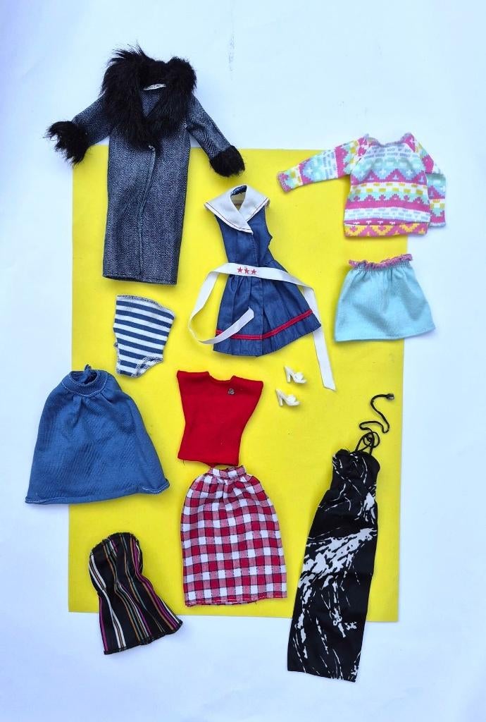 Vintage barbie kleertjes jaren 80 Mattel, Ophalen of Verzenden, Gebruikt, Pop