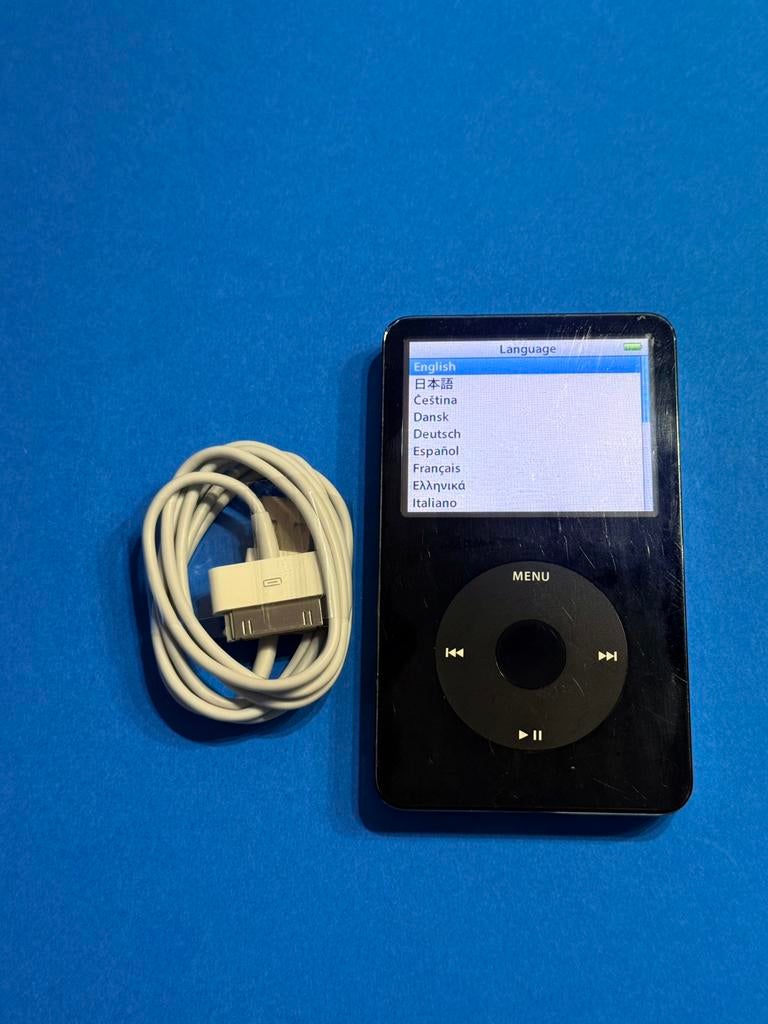 Apple iPod Classic 5e Generatie Zwart 30GB, Audio, Tv en Foto, Mp3-spelers | Apple iPod, 40 GB en meer, Gebruikt, Classic, Zwart