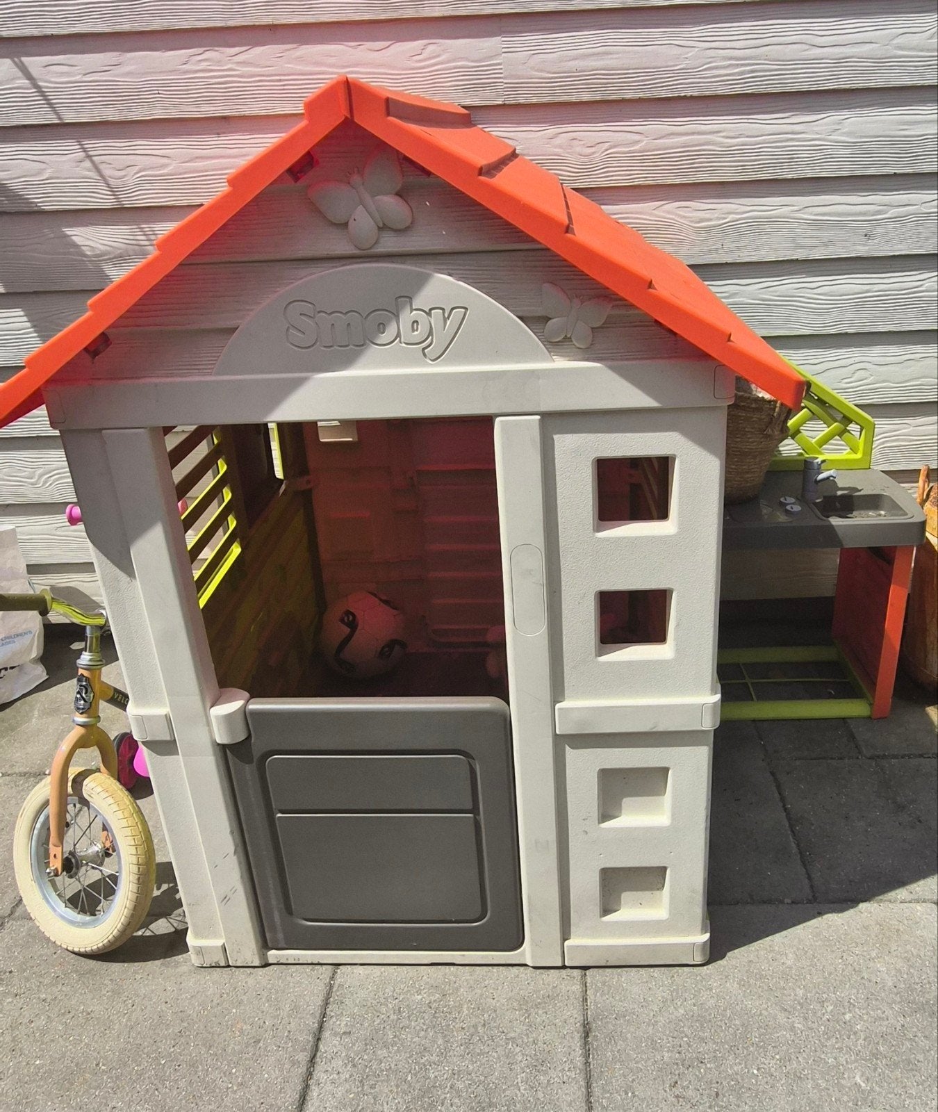 speelhuisje smoby met buitenkeuken, Ophalen, Kunststof