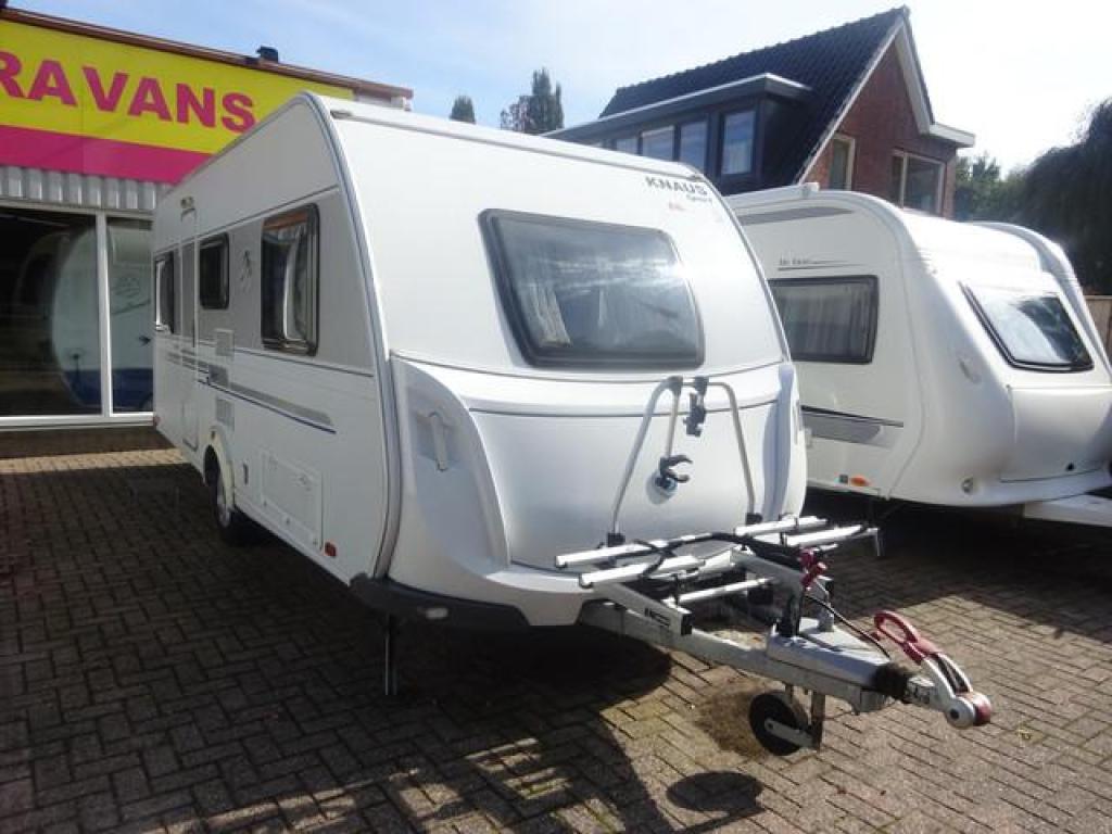 Knaus Sport 500EU Enkele Bedden+Mover, Caravans en Kamperen, Caravans, Schokbreker, Rondzit, Bedrijf, 5 tot 6 meter