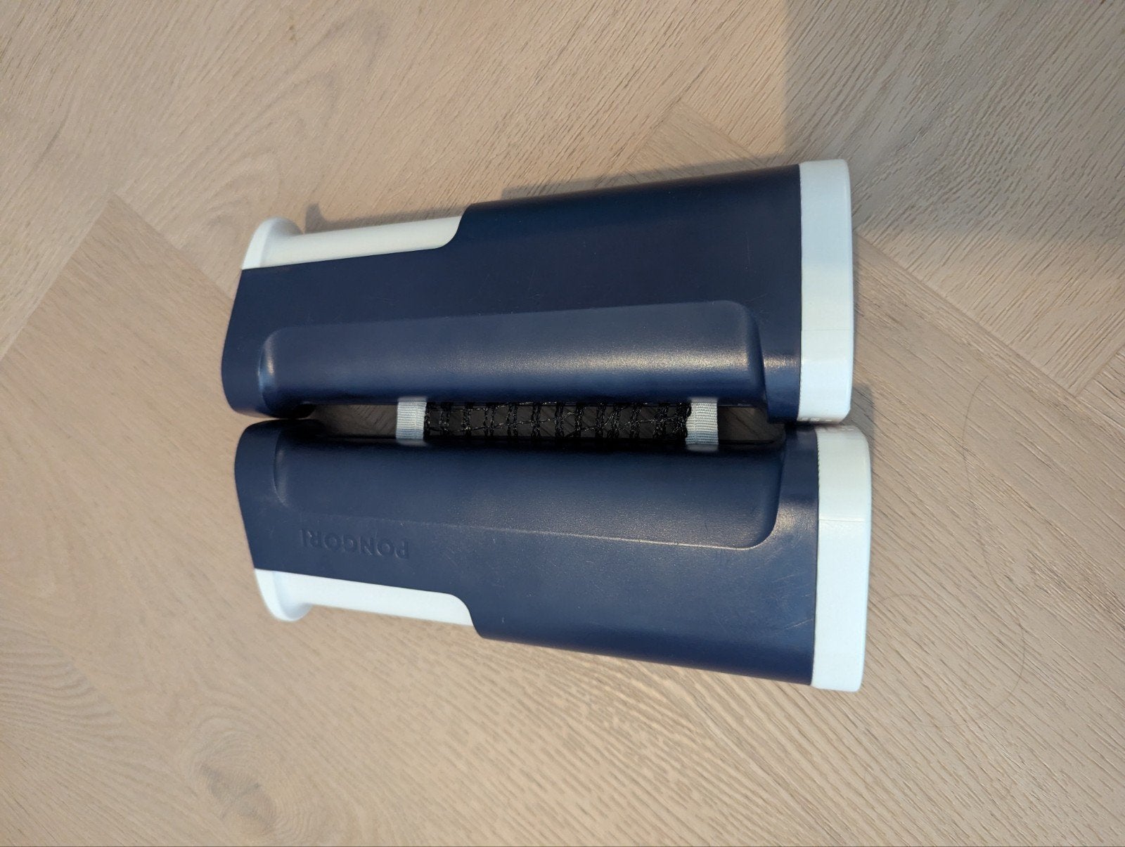 Rollnet verstelbare netposten blauw/wit tafel tennis net, Ophalen, Zo goed als nieuw, Net, Batje(s) of Balletje(s)