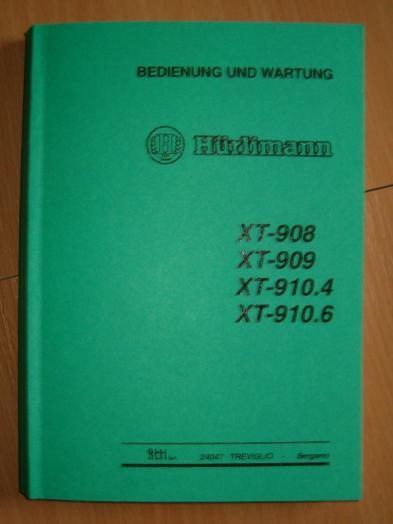Bedieningsvoorschriften Hurlimann XT-908, XT-909, XT-910.4, Ophalen of Verzenden, Gelezen, Tractor en Landbouw