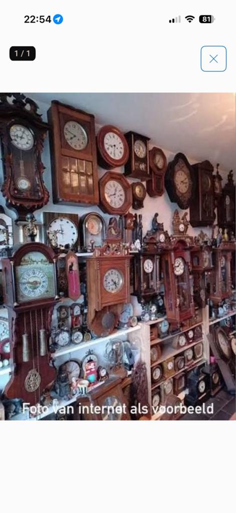 Oude Klokken gezocht voor hobby max €5 p/s, Antiek en Kunst, Antiek | Klokken, Ophalen