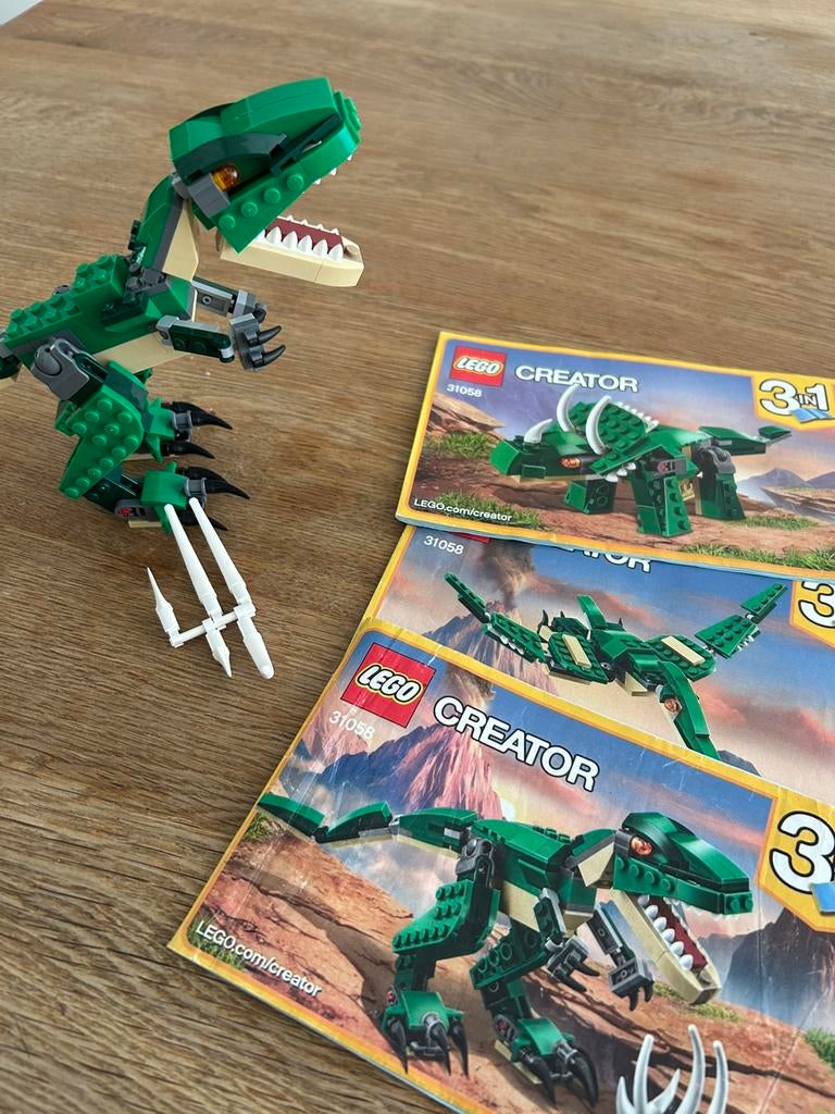 LEGO Creator Machtige Dinosaurussen - 31058 compleet!, Ophalen of Verzenden, Zo goed als nieuw