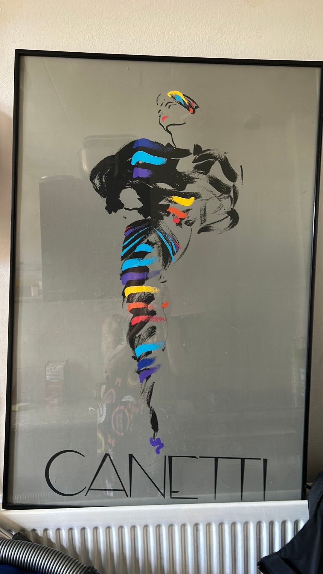 Groye ingelijste reclame poster van Canetti, Antiek en Kunst, Ophalen