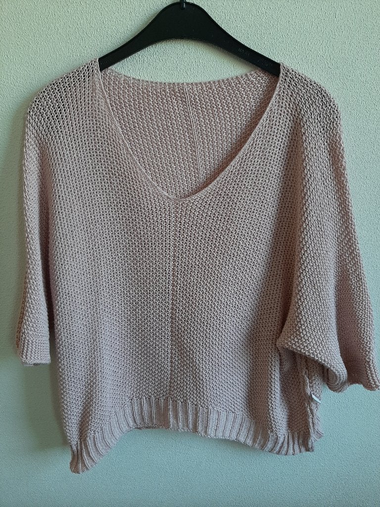 2 Dames Truien One Size - Roze & Groen, Ophalen of Verzenden, Zo goed als nieuw, Maat 36 (S), Roze