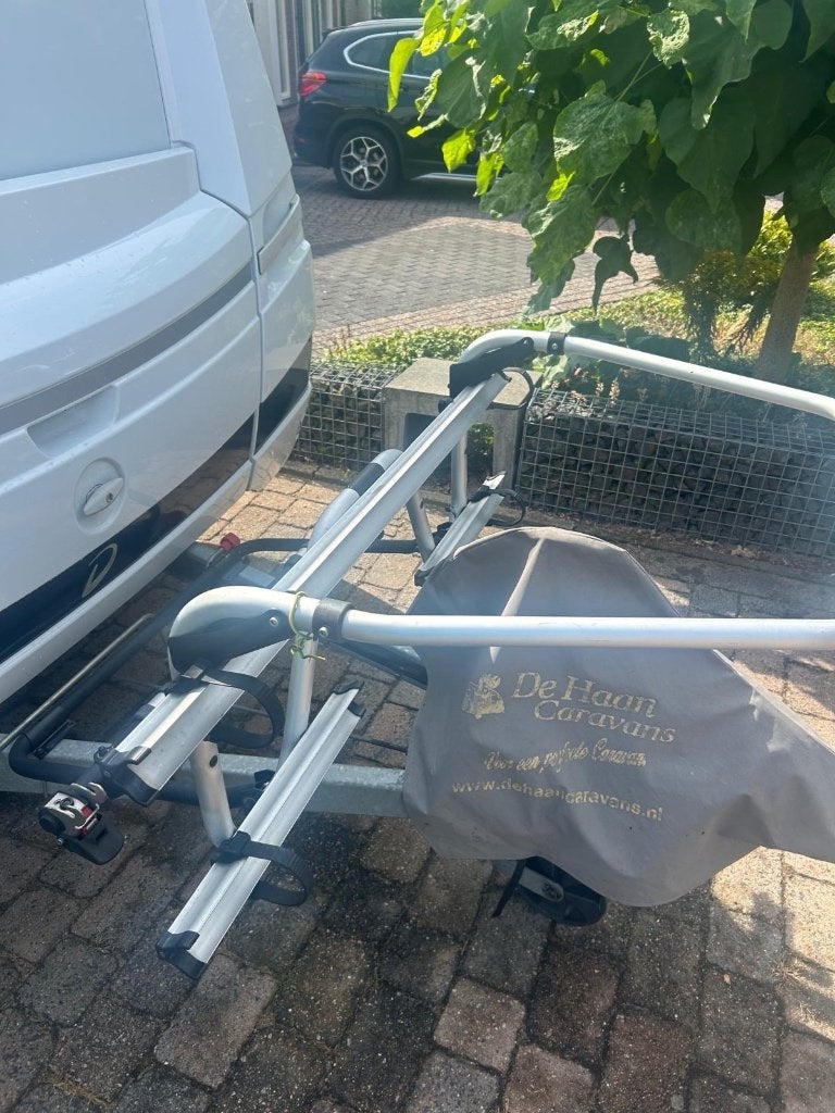 Fietsendrager voor dissel caravan, Ophalen, Gebruikt