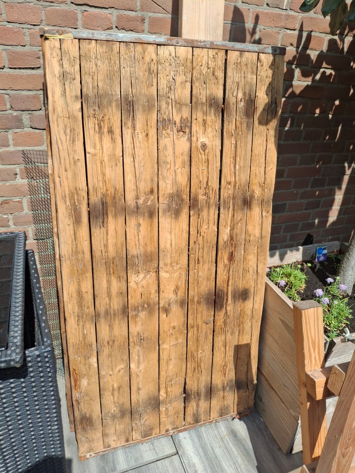 Steenschot tafelblad - Leuk voor een unieke tafel!, Ophalen, Rechthoekig, Hout