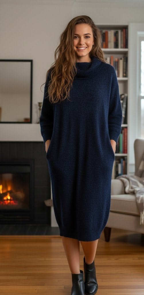 jurk sempre piu, Kleding | Dames, Blauw, Jurk, Ophalen of Verzenden, Zo goed als nieuw
