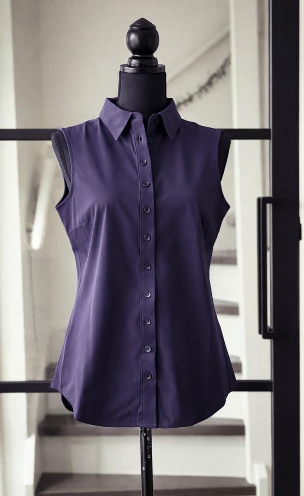 Mi Piace travelstof Blouse maat L, Mi Piace, Paars, Maat 42/44 (L), Nieuw